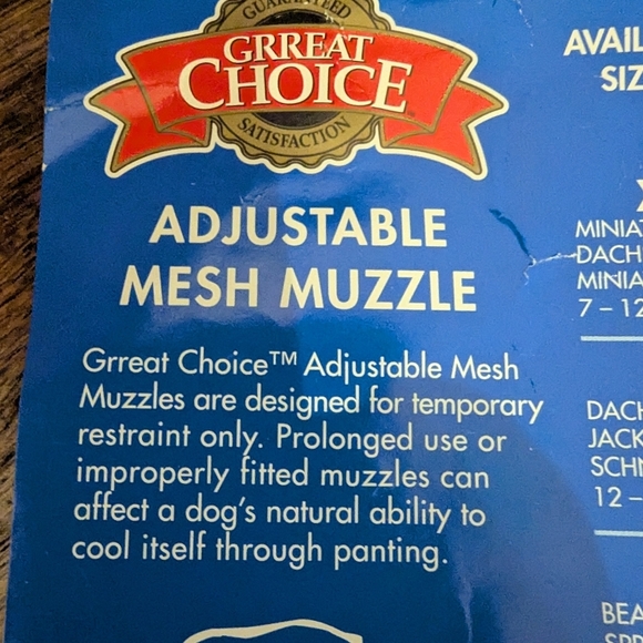 New ADJUSTABLE MESH MUZZLE GRREAT CHOICE size M 24-48 Lb - Picture 7 of 10
